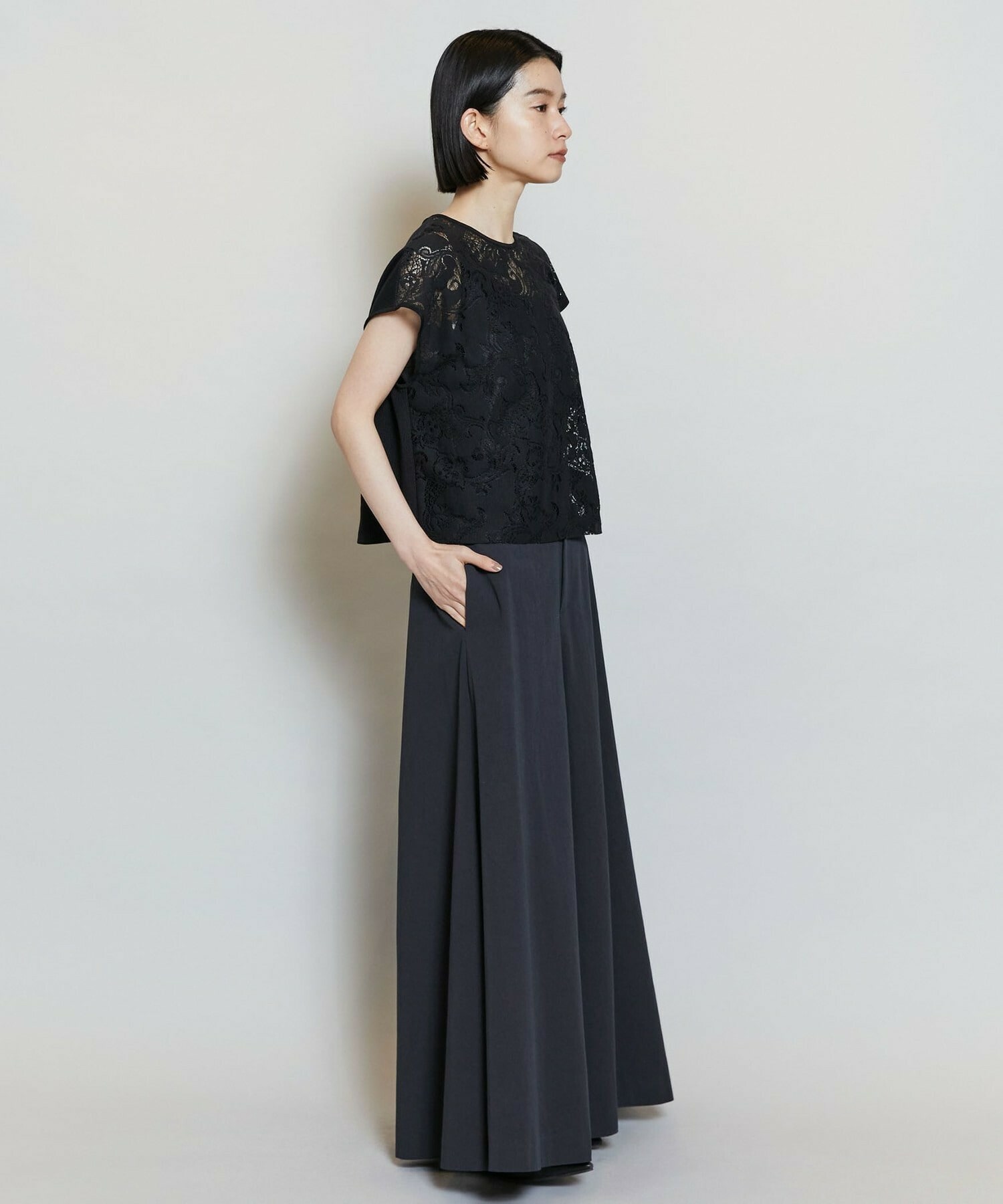 【MOGA】【Lサイズ】ラッセルレーストップス 詳細画像 アイボリー 8