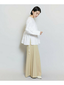 【MOGA】【Lサイズ】リボンテープジャガードブラウス 詳細画像 ホワイト 14