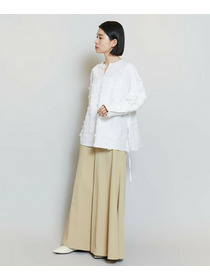 【MOGA】【Lサイズ】リボンテープジャガードブラウス 詳細画像 ホワイト 18