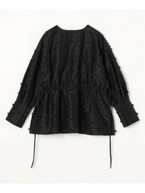 【MOGA】【Lサイズ】リボンテープジャガードブラウス 詳細画像 ホワイト 24