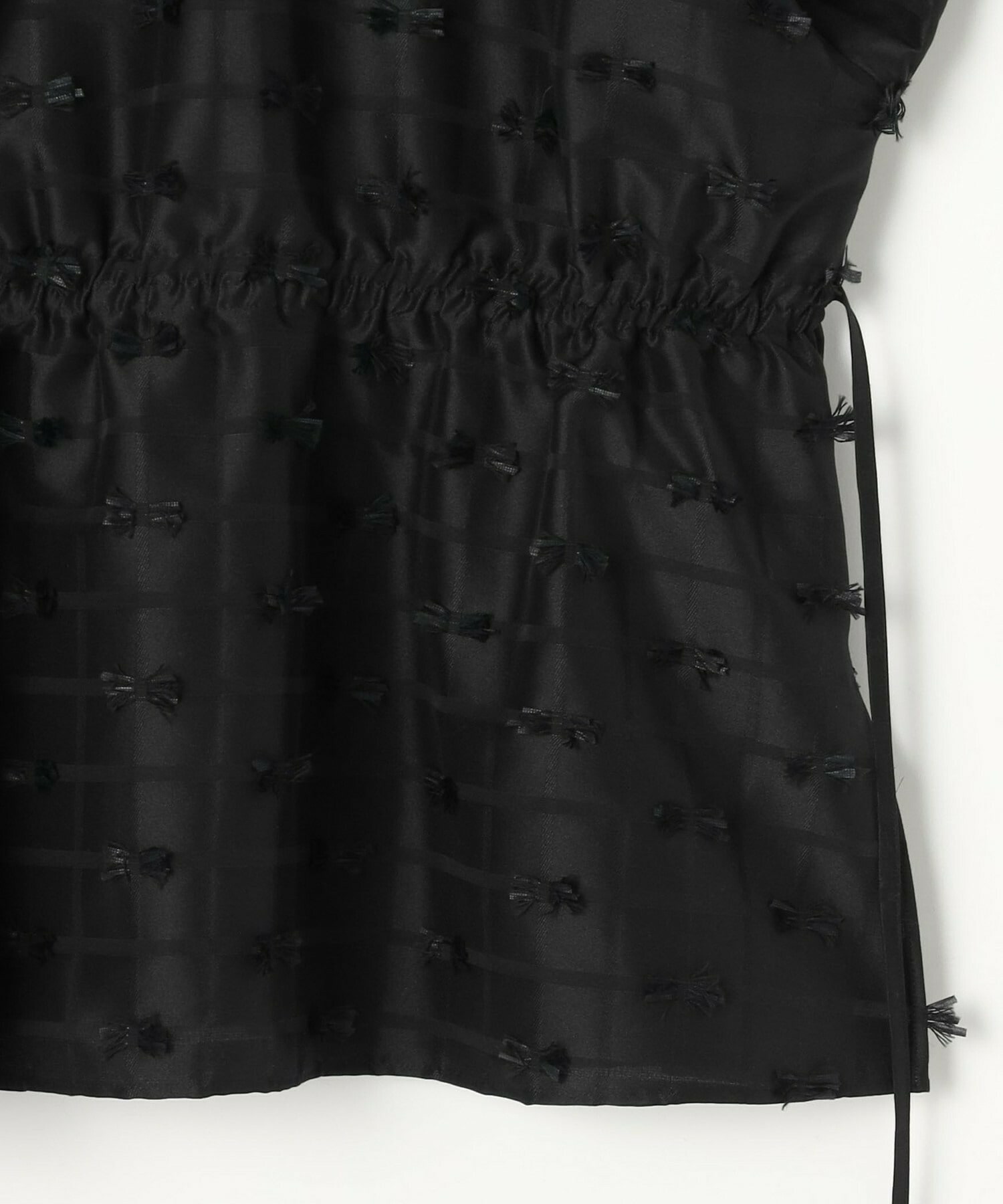 【MOGA】【Lサイズ】リボンテープジャガードブラウス 詳細画像 ホワイト 27