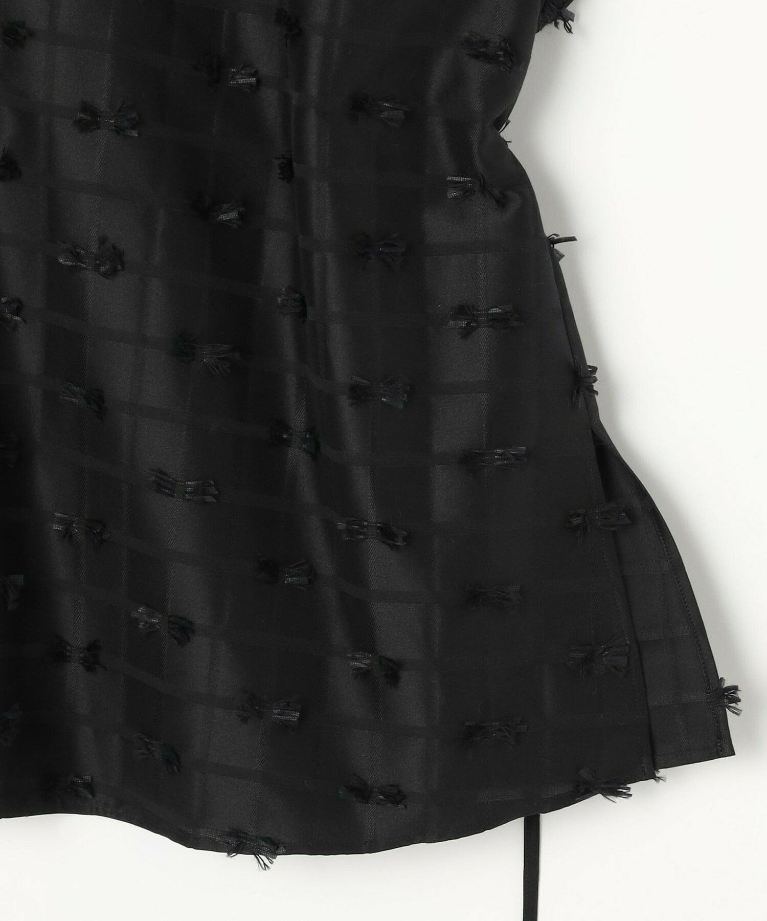 【MOGA】【Lサイズ】リボンテープジャガードブラウス 詳細画像 ホワイト 28