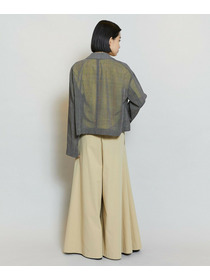 【MOGA】【Lサイズ】ハードボイルチェッククロップドジャケット 詳細画像 チェック 6