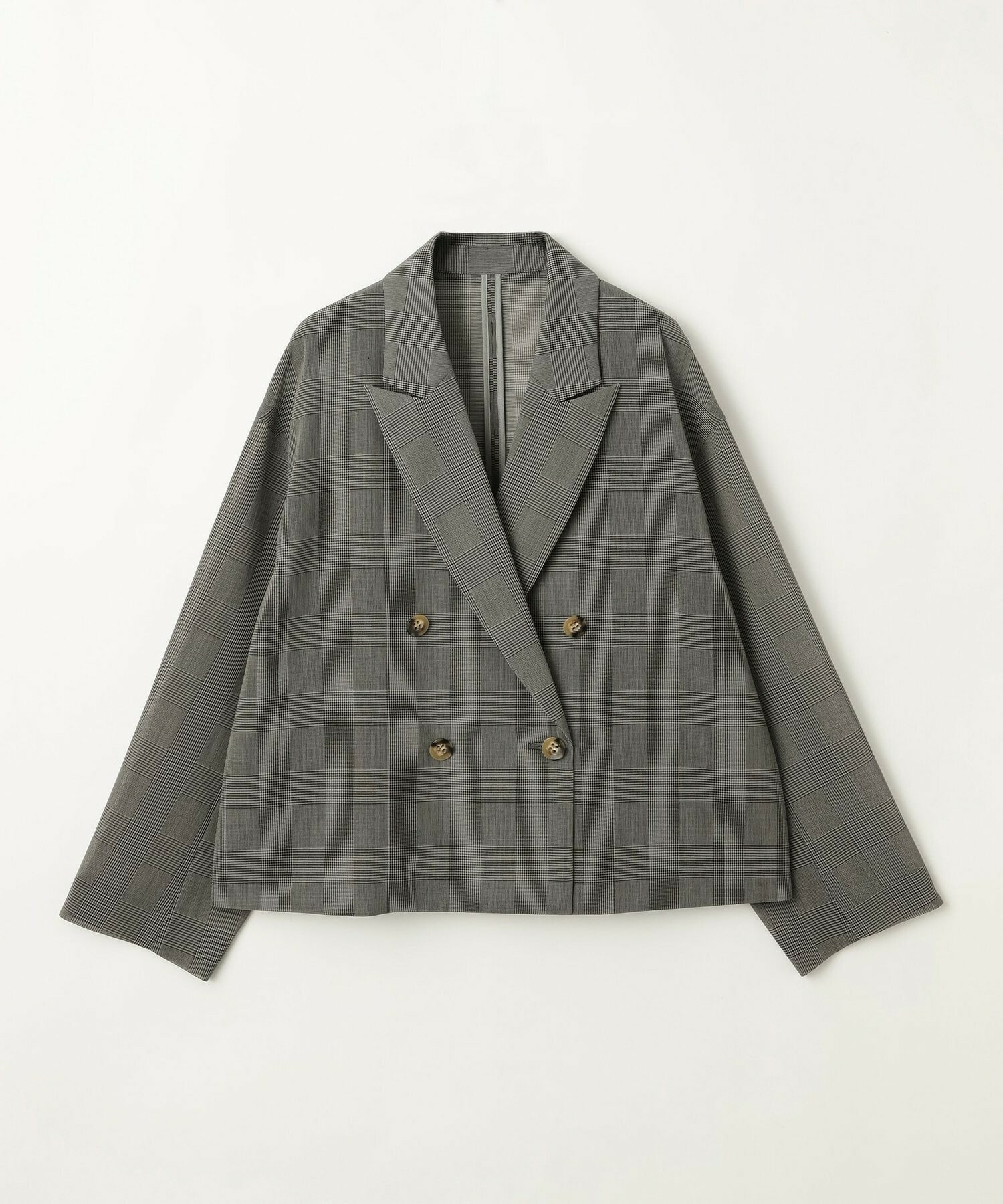 【MOGA】【Lサイズ】ハードボイルチェッククロップドジャケット 詳細画像 チェック 24