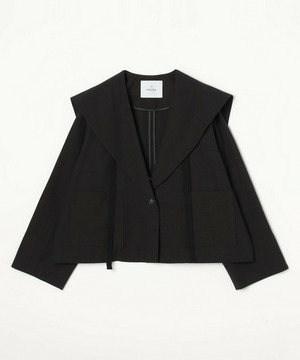 【MOGA】【Lサイズ】ライトグログランセーラージャケット 詳細画像 ブラック 1