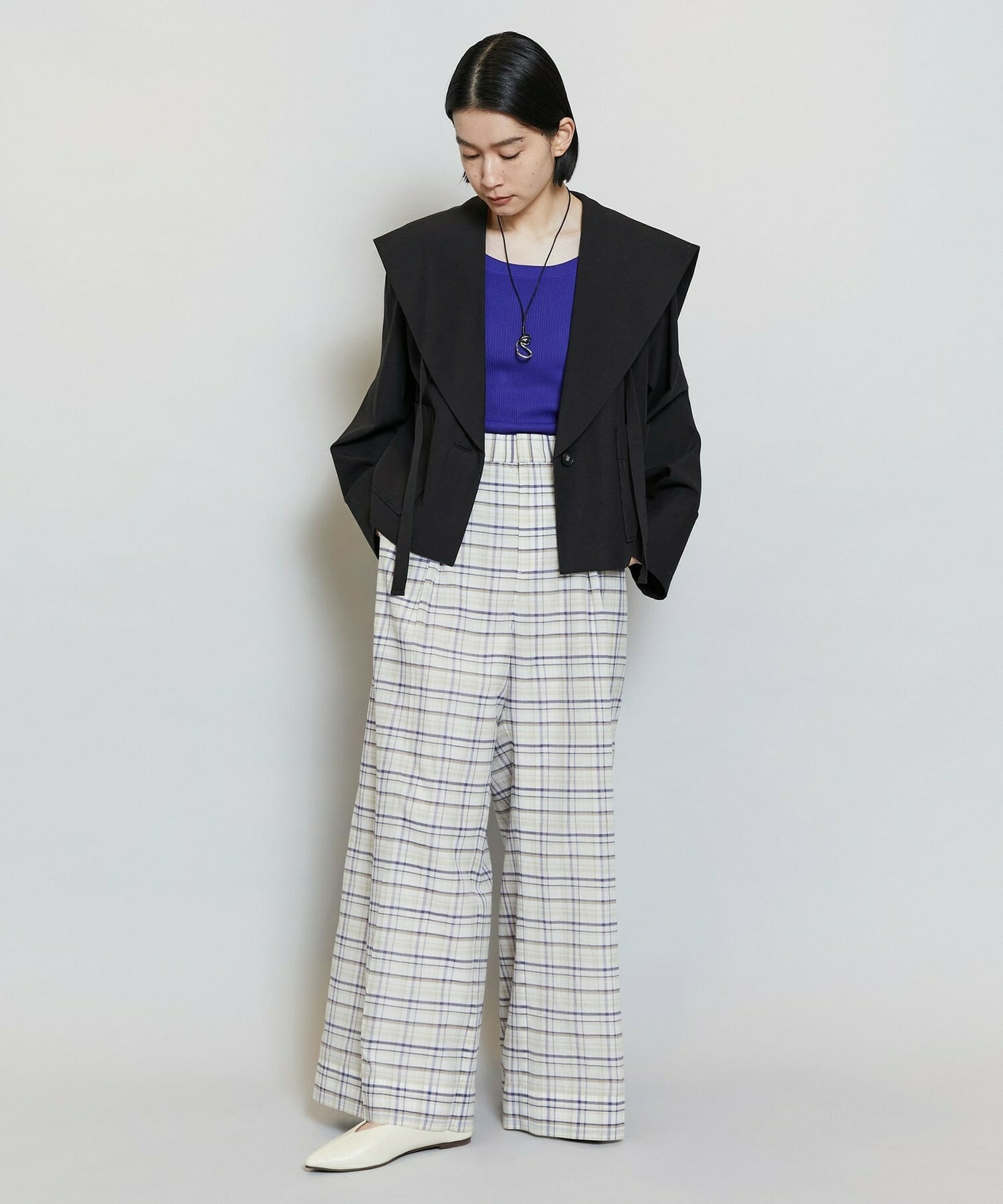 【MOGA】【Lサイズ】ライトグログランセーラージャケット 詳細画像 ブラック 11