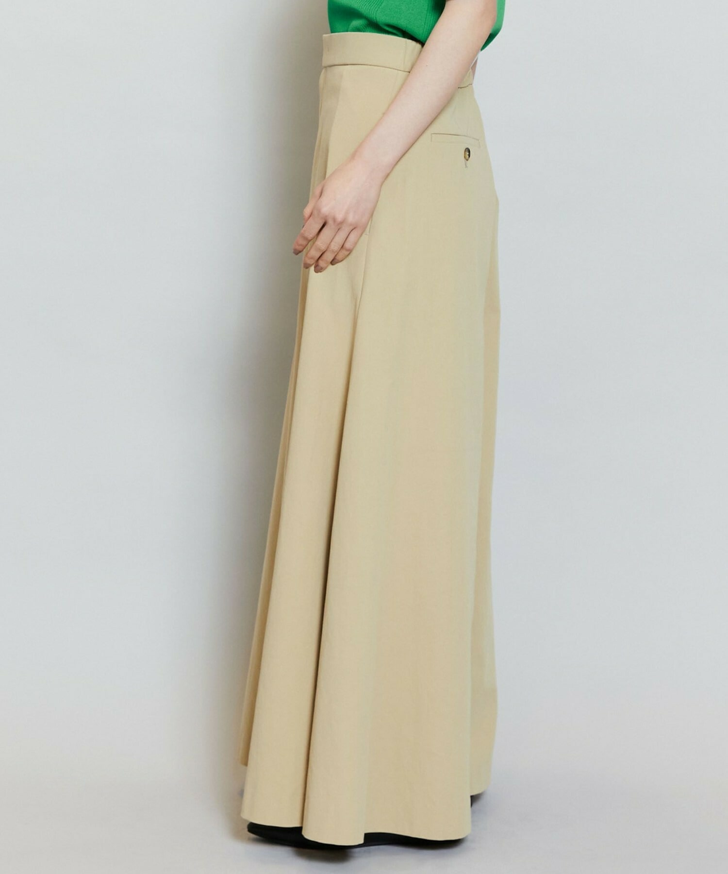 【MOGA】【Lサイズ】コンパクトツイルワイドフレアーパンツ 詳細画像 ダークネイビー 20