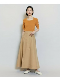 【MOGA】【Lサイズ】テンセルコットンツイルスカート 詳細画像 ベージュ 1