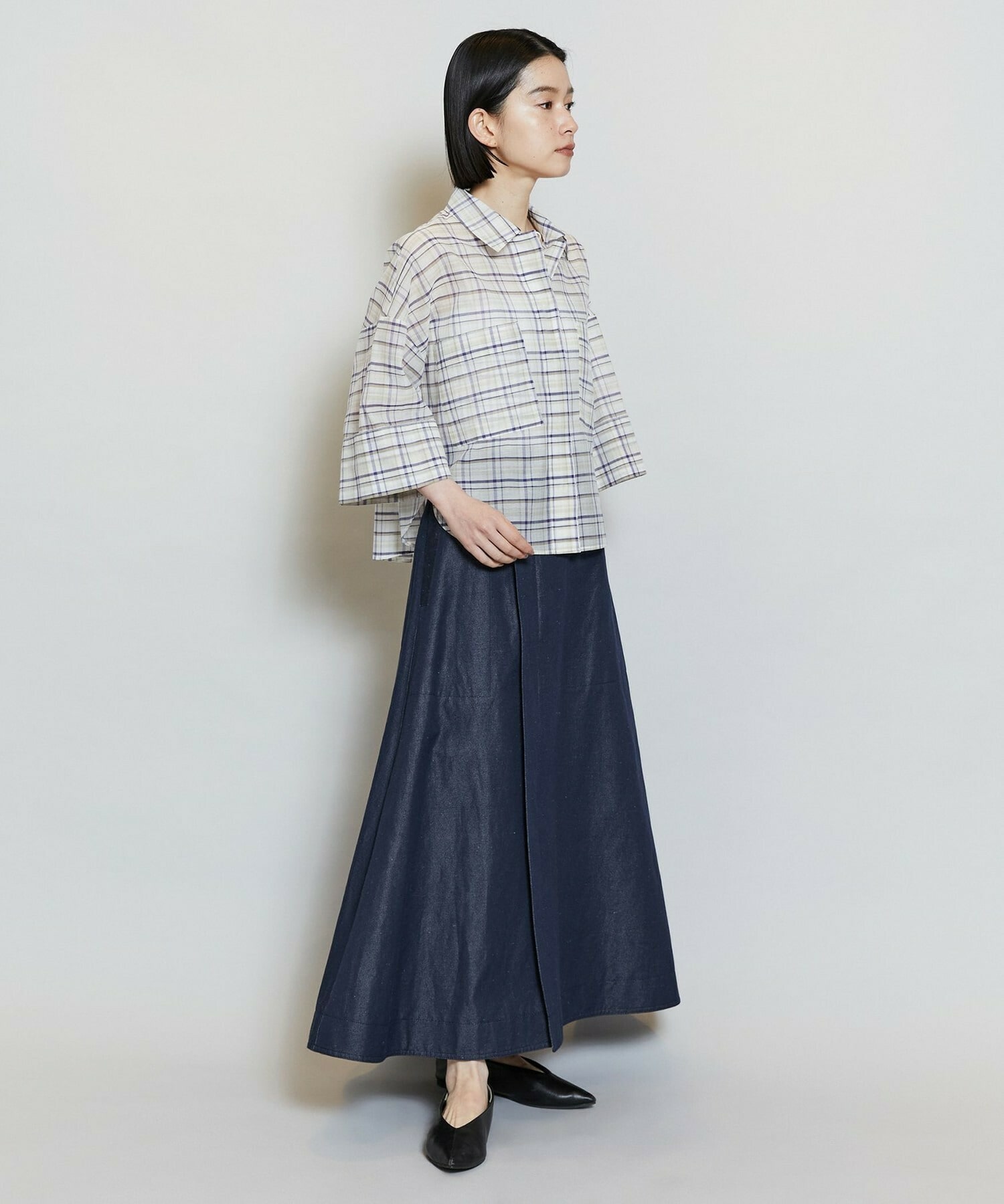 【MOGA】【Lサイズ】C/Liデニムスカート 詳細画像 ネイビー 10