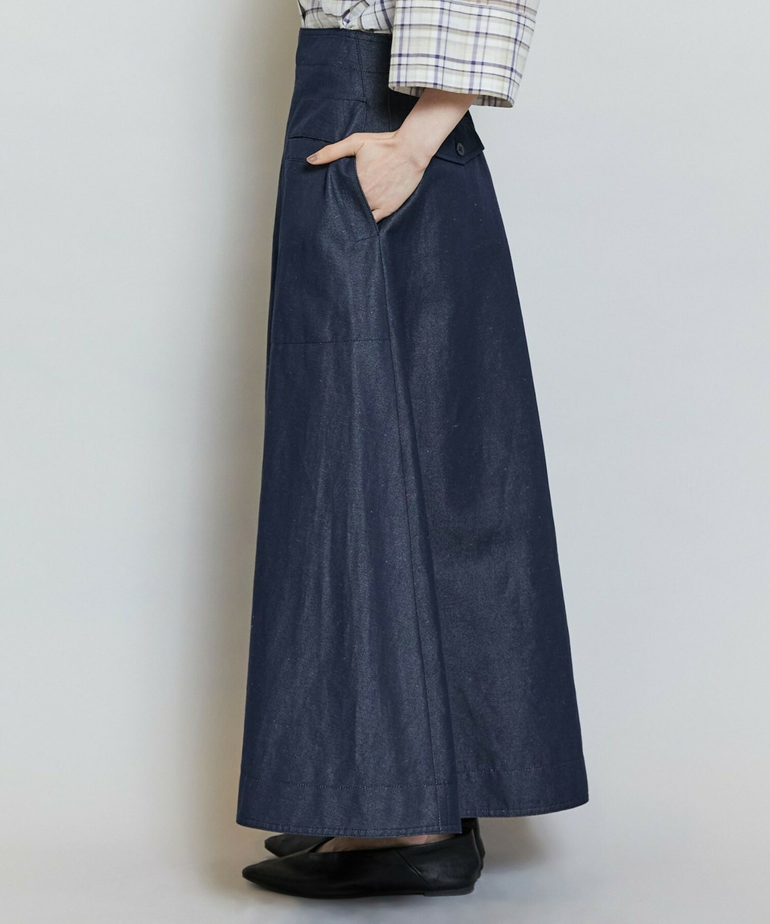 【MOGA】【Lサイズ】C/Liデニムスカート 詳細画像 ネイビー 17