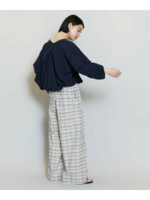 【MOGA】【Lサイズ】キアロスクーロニットトップス 詳細画像 ネイビー 6