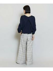 【MOGA】【Lサイズ】キアロスクーロニットトップス 詳細画像 ネイビー 8