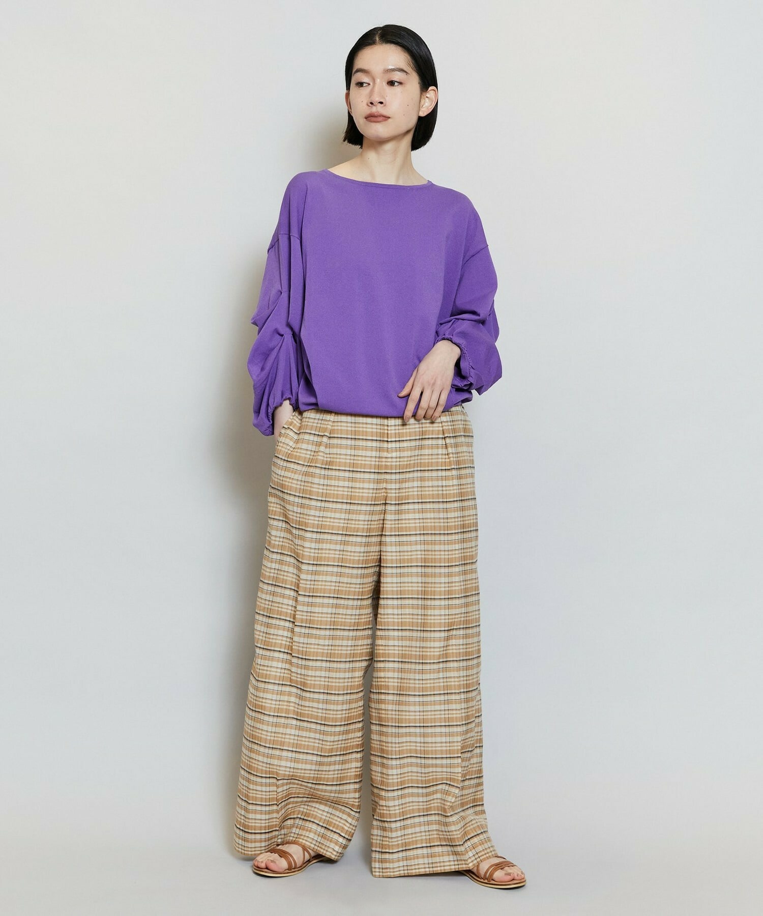 【MOGA】【Lサイズ】キアロスクーロニットトップス 詳細画像 ネイビー 12