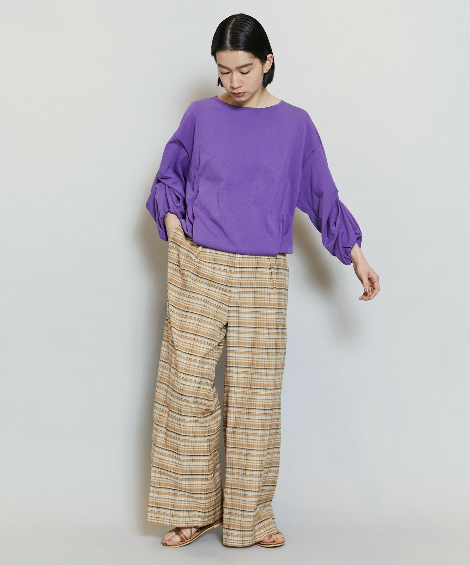 【MOGA】【Lサイズ】キアロスクーロニットトップス 詳細画像 ネイビー 14