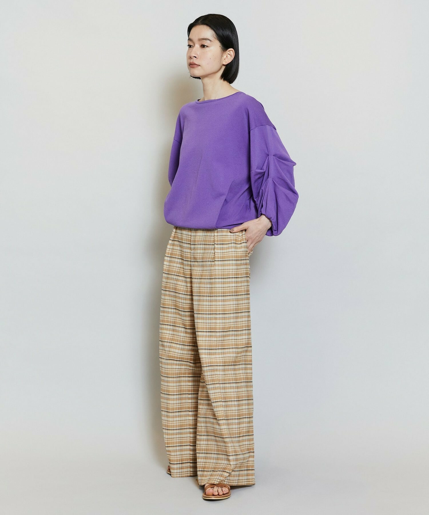 【MOGA】【Lサイズ】キアロスクーロニットトップス 詳細画像 ネイビー 19