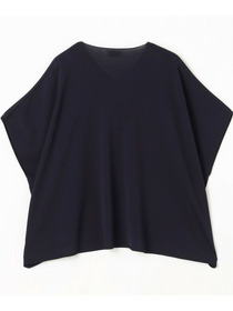 【MOGA】【Lサイズ】レーヨンナイロンクレープギャザーニットトップス 詳細画像 ネイビー 23