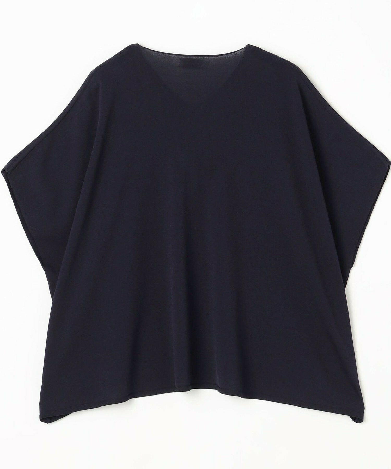 【MOGA】【Lサイズ】レーヨンナイロンクレープギャザーニットトップス 詳細画像 ネイビー 23