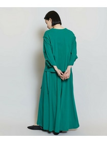 【MOGA】【Lサイズ】フレスカビンテージギャザーフレアースカート 詳細画像 グリーン 6