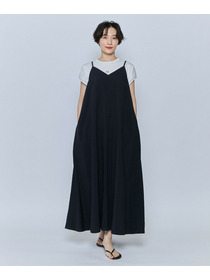 【feerique】【Lサイズ】feerique タスランナイロンAラインキャミワンピース 詳細画像 ブラック 15
