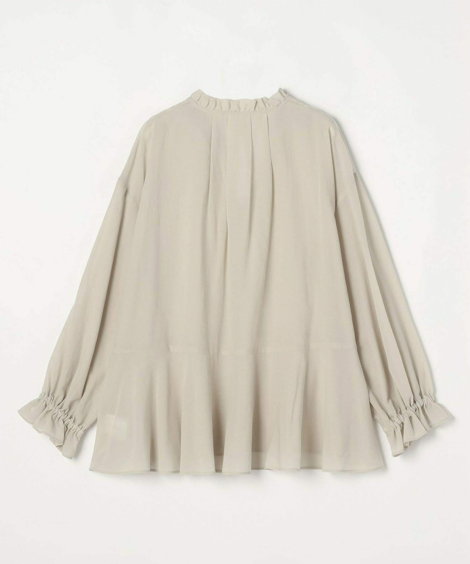 【feerique】【Lサイズ】feerique コットンポリシフォンAラインシルエットブラウス 詳細画像 ダークネイビー 25