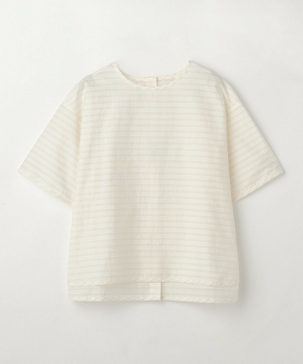 【feerique】【Lサイズ】feerique ドビーボーダーブラウス