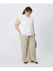 【feerique】【大きいサイズ】feerique カットワークレースフレンチスリーブブラウス 詳細画像 ブラック 19