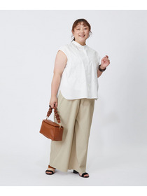【feerique】【大きいサイズ】feerique カットワークレースフレンチスリーブブラウス 詳細画像 ブラック 6
