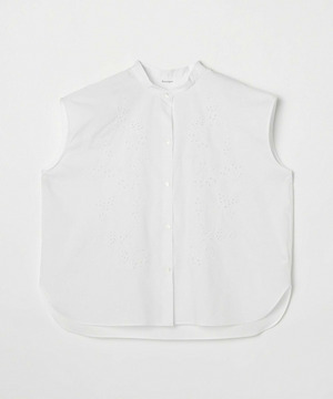 【feerique】【Lサイズ】feerique カットワークレースフレンチスリーブブラウス 詳細画像 ホワイト 1