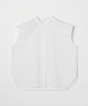 【feerique】【大きいサイズ】feerique カットワークレースフレンチスリーブブラウス 詳細画像 ホワイト 2