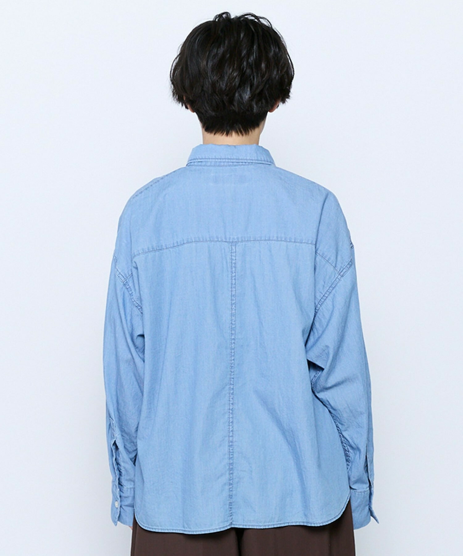 【feerique】【Lサイズ】feerique 3OZデニムシャツ 詳細画像 サックスブルー 9