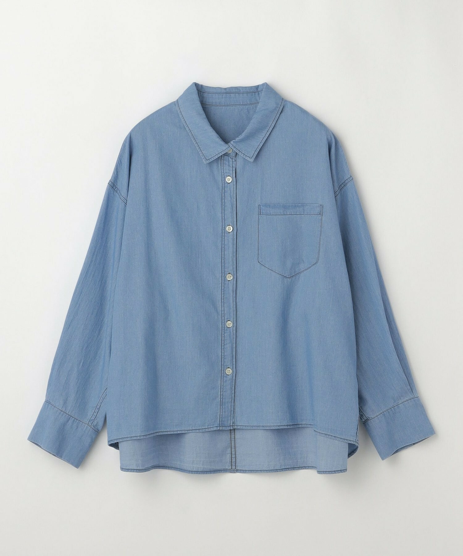 【feerique】【Lサイズ】feerique 3OZデニムシャツ 詳細画像 サックスブルー 1