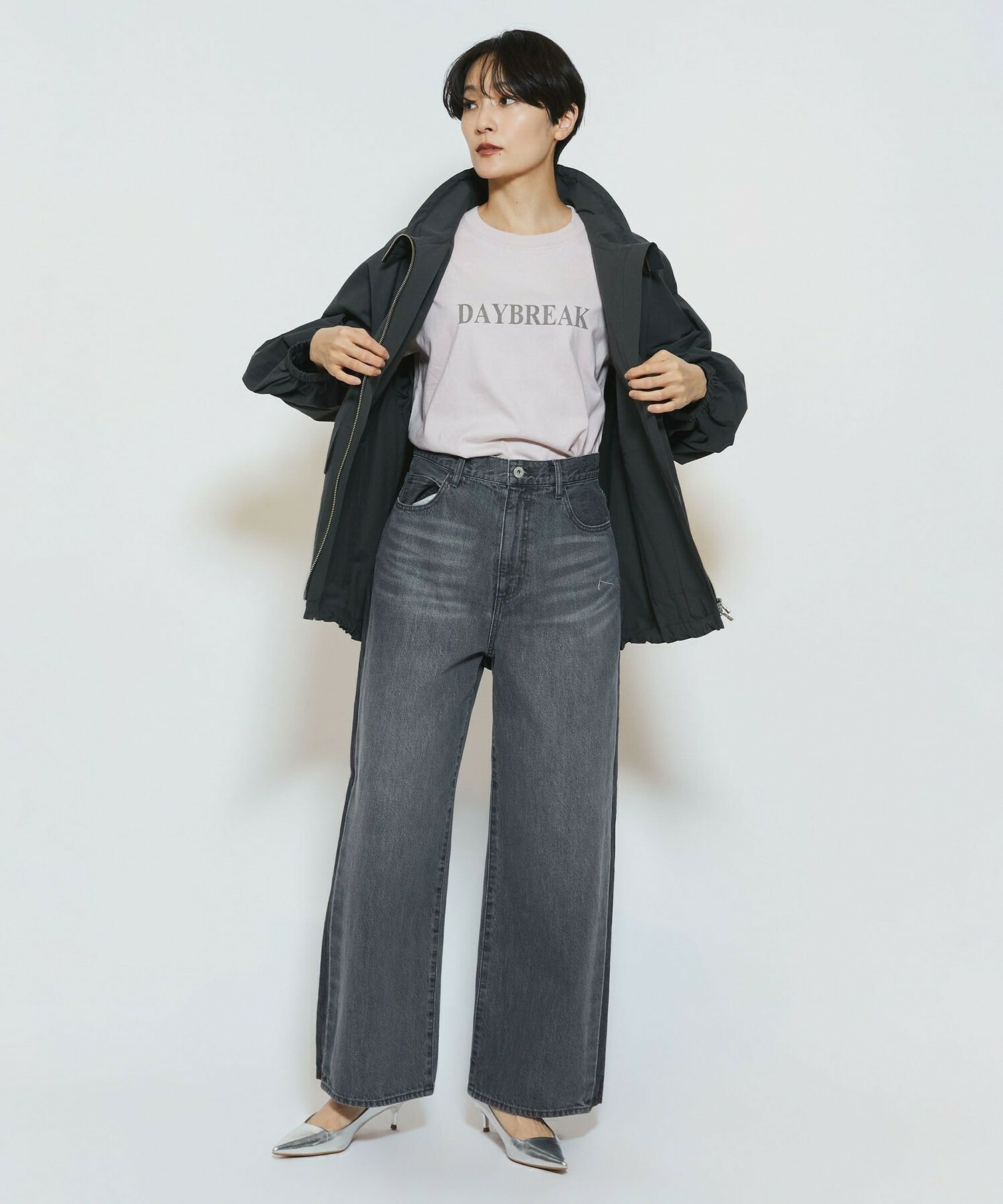 【feerique】【Lサイズ】feerique 綿ナイロンクロスマウンテンパーカー 詳細画像 ベージュ 1