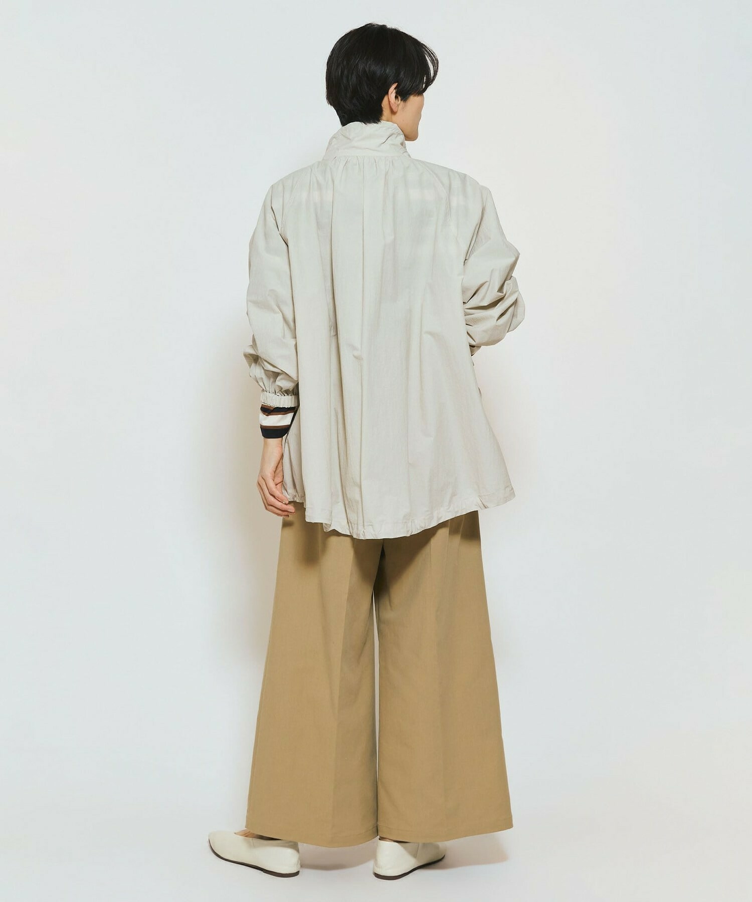 【feerique】【Lサイズ】feerique 綿ナイロンクロスマウンテンパーカー 詳細画像 ベージュ 15