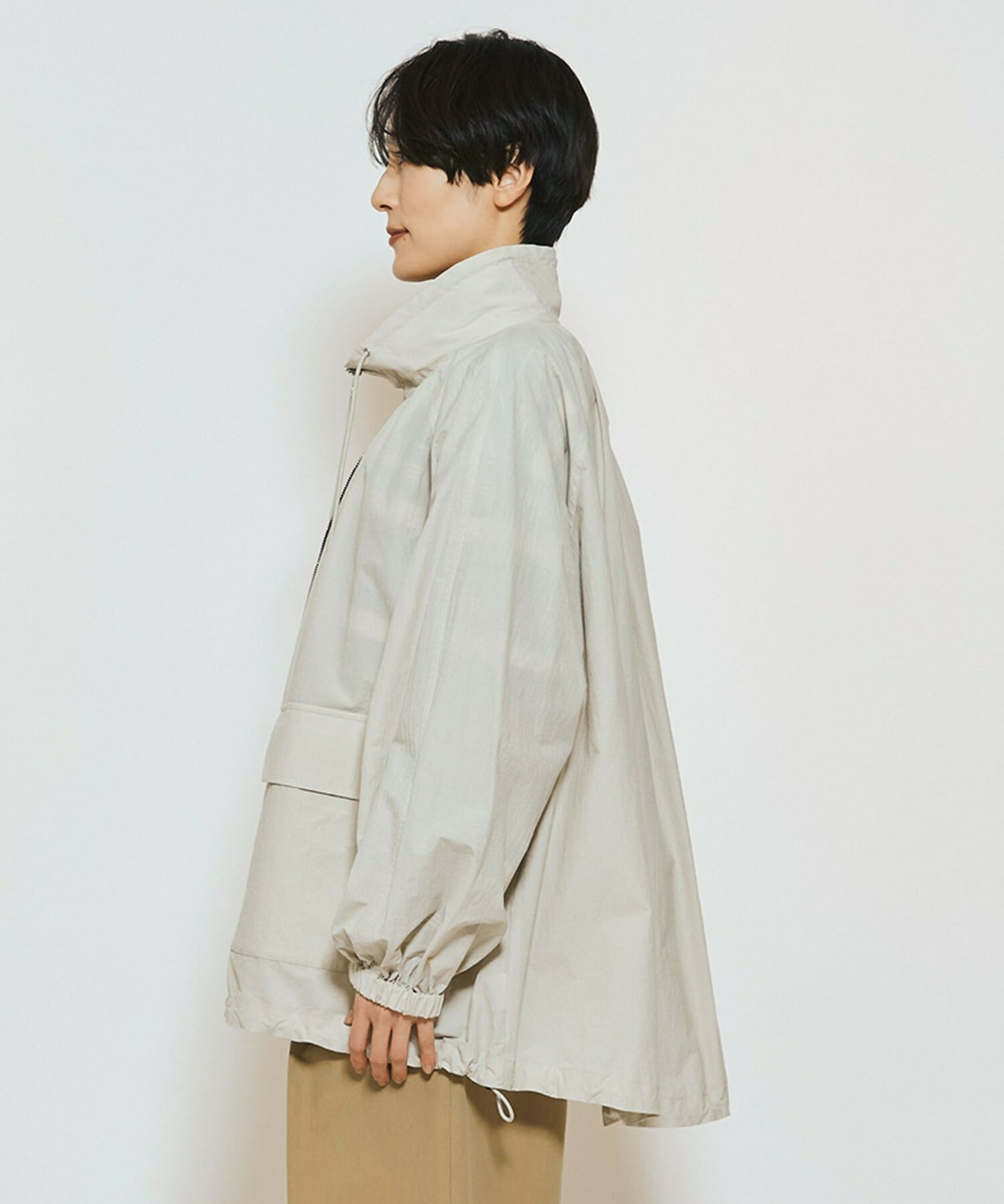 【feerique】【Lサイズ】feerique 綿ナイロンクロスマウンテンパーカー 詳細画像 ベージュ 19