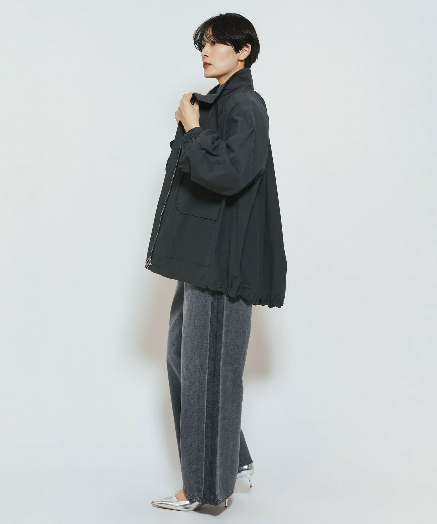 【feerique】【Lサイズ】feerique 綿ナイロンクロスマウンテンパーカー 詳細画像 ベージュ 4