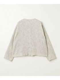 【feerique】【Lサイズ】feerique カラミツイードノーカラージャケット 詳細画像 ブラック 24