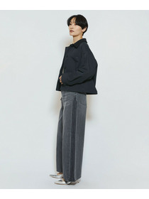 【feerique】【Lサイズ】feerique ポリエステルツイルワイドクロップドジャケット 詳細画像 ベージュ 4