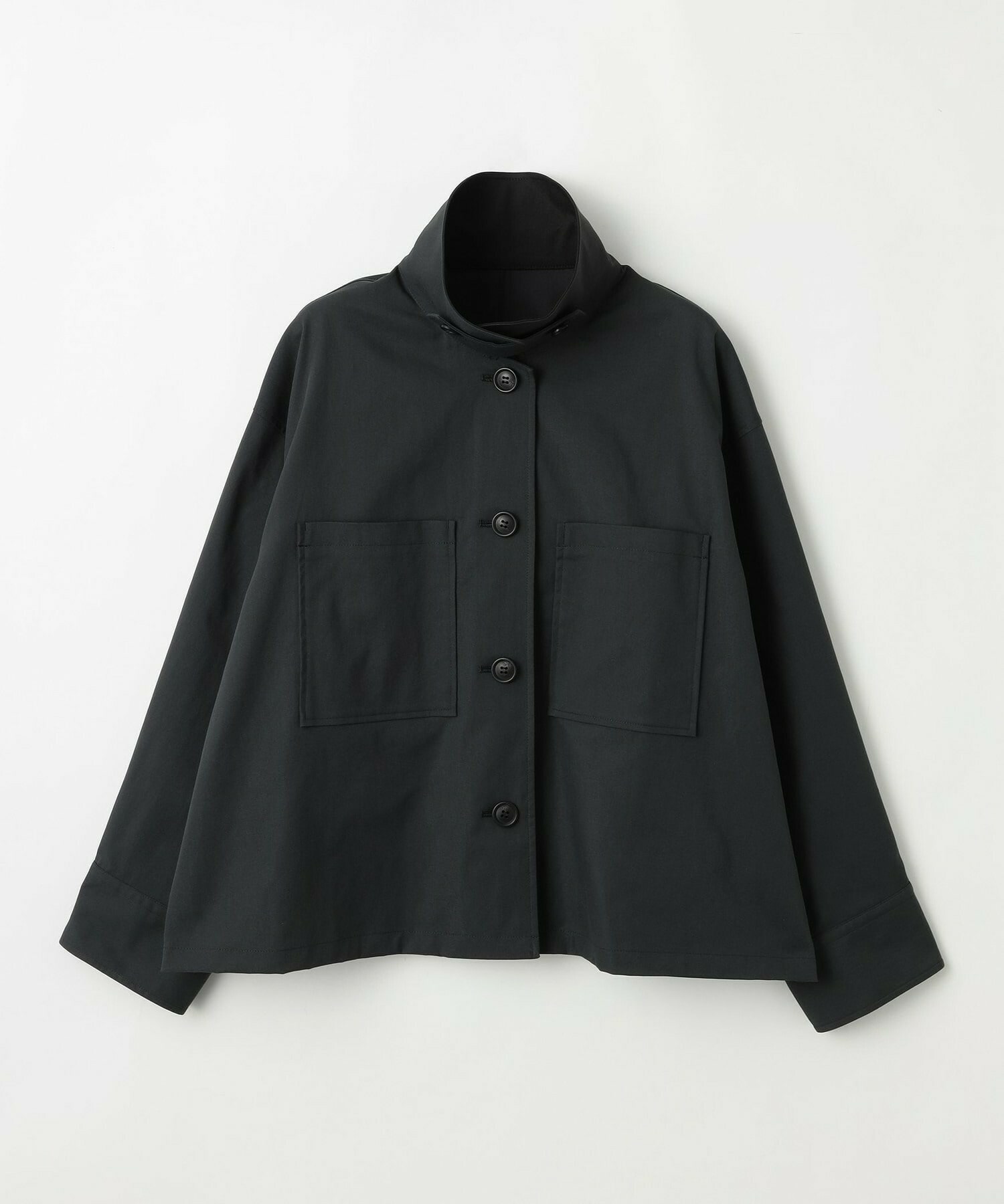 【feerique】【Lサイズ】feerique ポリエステルツイルワイドクロップドジャケット 詳細画像 ベージュ 21