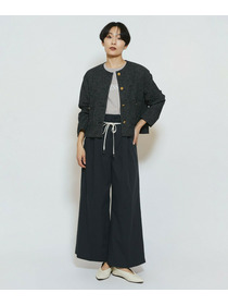 【feerique】【Lサイズ】feerique ポリエステルツイルワイドチノパンツ 詳細画像 チャコールグレー 1