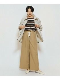 【feerique】【Lサイズ】feerique ポリエステルツイルワイドチノパンツ 詳細画像 チャコールグレー 16