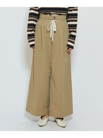 【feerique】【Lサイズ】feerique ポリエステルツイルワイドチノパンツ 詳細画像 チャコールグレー 17