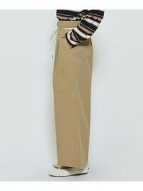 【feerique】【Lサイズ】feerique ポリエステルツイルワイドチノパンツ 詳細画像 チャコールグレー 19