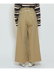 【feerique】【Lサイズ】feerique ポリエステルツイルワイドチノパンツ 詳細画像 チャコールグレー 20