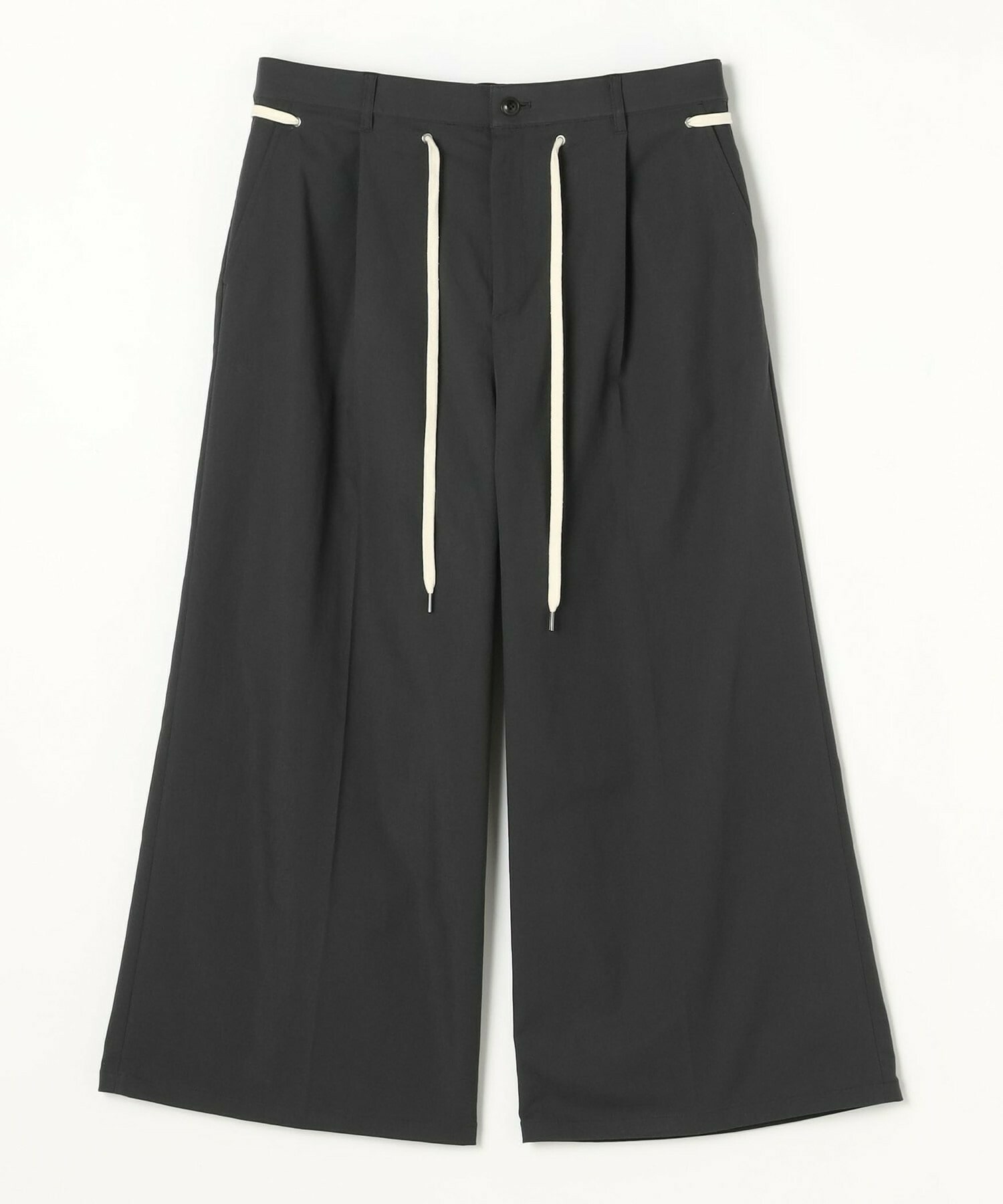 【feerique】【Lサイズ】feerique ポリエステルツイルワイドチノパンツ 詳細画像 チャコールグレー 21