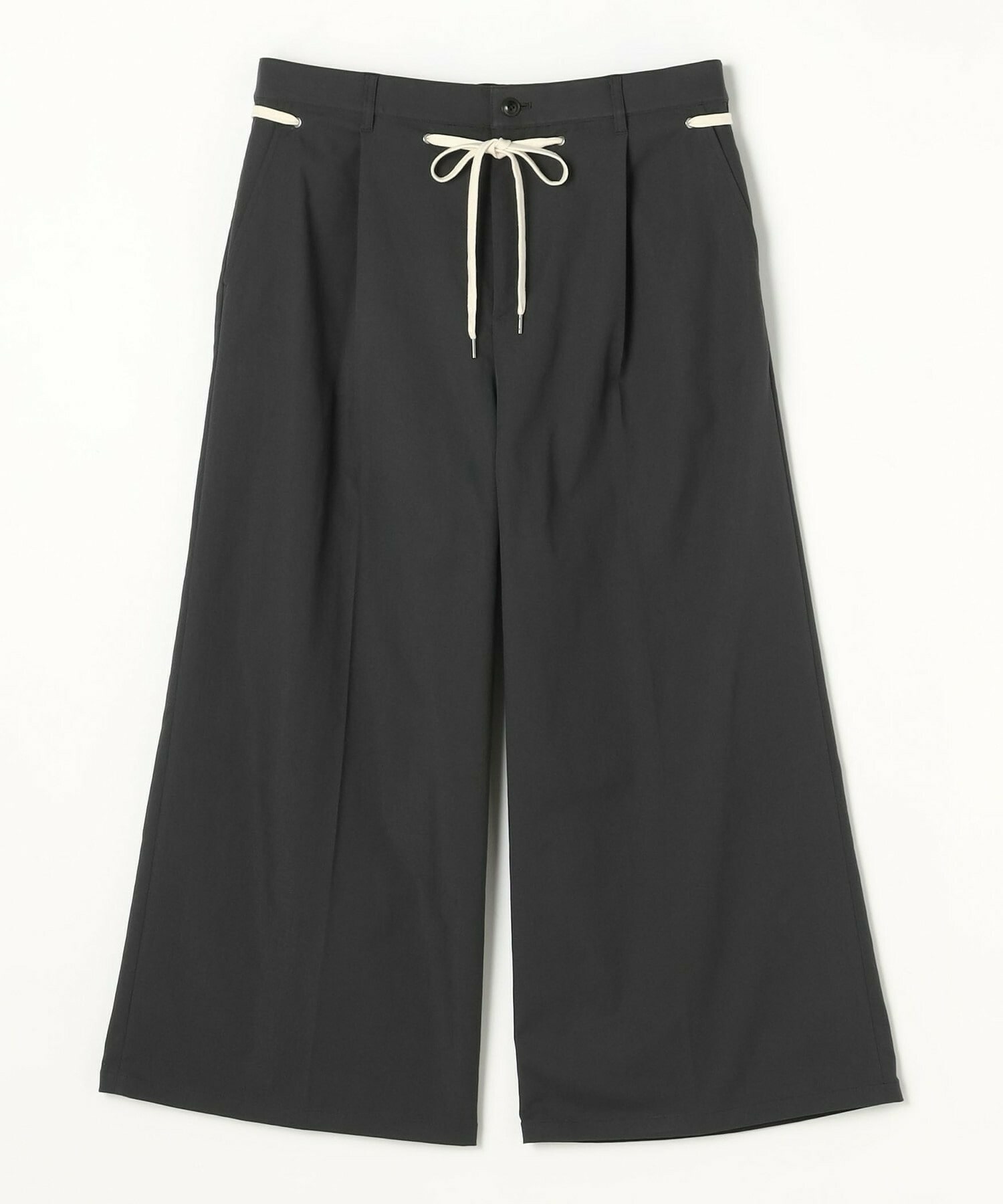 【feerique】【Lサイズ】feerique ポリエステルツイルワイドチノパンツ 詳細画像 チャコールグレー 22