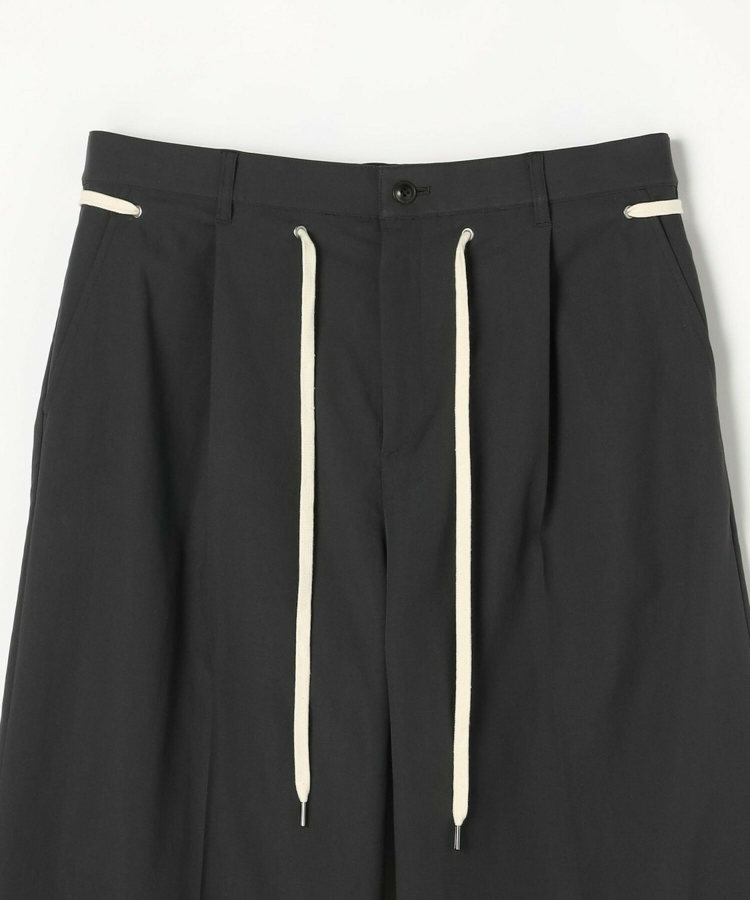 【feerique】【Lサイズ】feerique ポリエステルツイルワイドチノパンツ 詳細画像 チャコールグレー 23