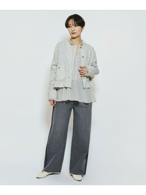 【feerique】【Lサイズ】feerique ラインデニムパンツ 詳細画像 ブルー 1