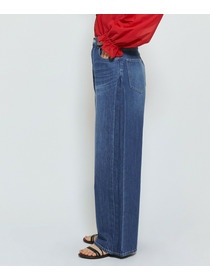 【feerique】【Lサイズ】feerique ラインデニムパンツ 詳細画像 ブルー 21