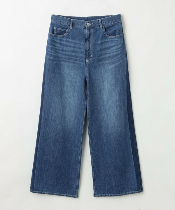 【Lサイズ】feerique ラインデニムパンツ 詳細画像 ブルー 1
