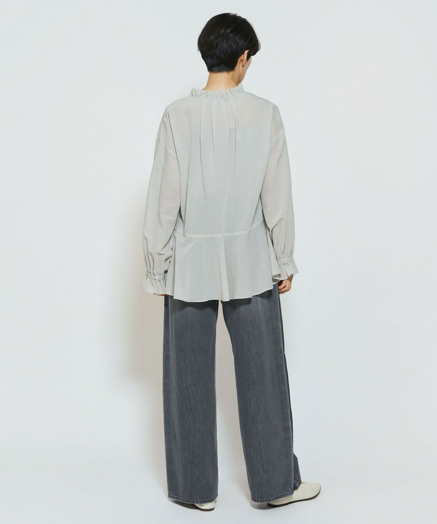 【feerique】【Lサイズ】feerique ラインデニムパンツ 詳細画像 ブルー 8